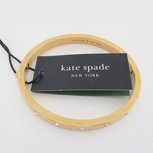 KATE SPADE Set in Stone Hinged Gold Bangle
